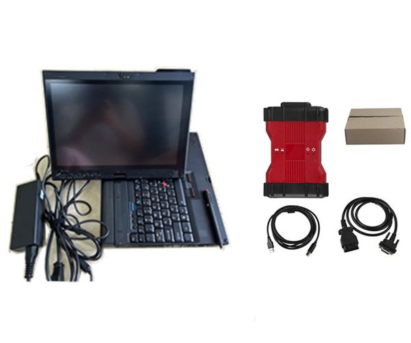 VCMII OBDII Scanner VCM2 IDS V129/JLR V128 per strumento diagnostico Fordz/Mazda con laptop X220T I5 4G TouchScreen