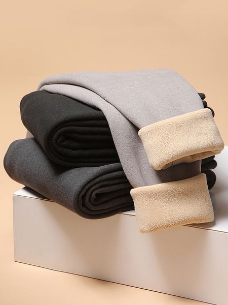 Roupa interior térmica masculina inverno quente leggings apertados longos johns lã lã elástica calças masculinas 230830