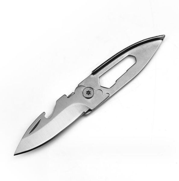 Coltello portachiavi multifunzione Mini coltello multiuso pieghevole con apertura portatile per strumento EDC di autodifesa Coltelli a lama per sopravvivenza sportiva all'aria aperta