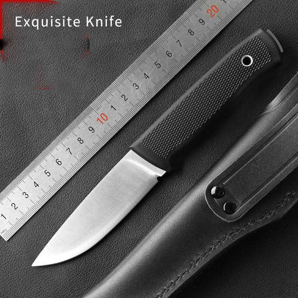 Attualmente stiamo realizzando uno strumento di sopravvivenza per coltello dritto da esterno limitato con confezione in pelle bovina, hardware squisito DH53
