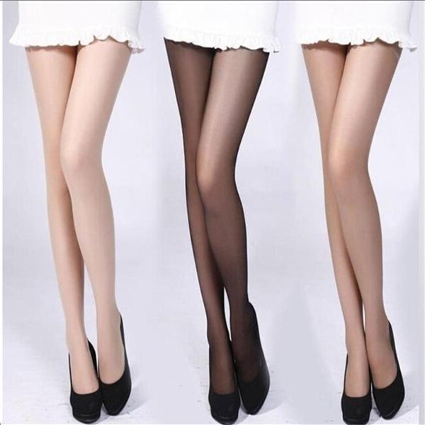 Meias Hosiery Mulheres 4 Cores Menina Slik Meia Pernas Altas Calças Meia-calça Sexy Nylon Spandex Senhora Transparente Fino Feminino Stock246q