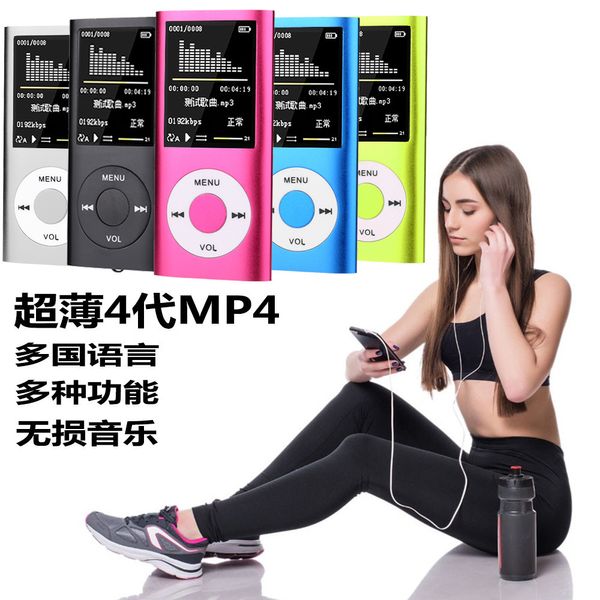 MP3 MP4 Players Zhkubdl 1,8-дюймовый mp3-плеер 16GB 32GB Music Играет с FM Radio Video Player E-Book Player MP3 со встроенной памятью 230404