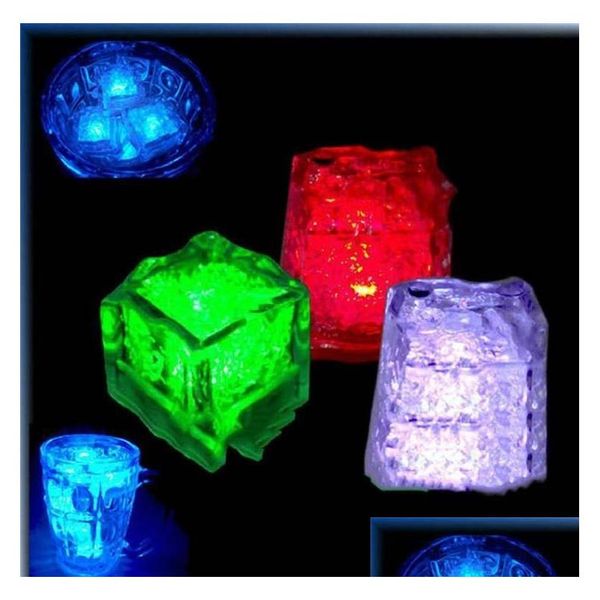 Décoration de fête Ice Cube LED Light Flash Press Control Barres de couleur 120 pcs 240 Drop Livraison Maison Jardin Fournitures de fête Événement Dhrd0