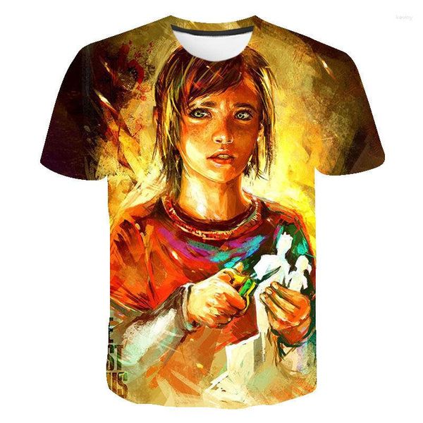 Homens camisetas Verão último de nós 2 a parte 3D camisa homens mulheres crianças moda casual streetwear menino menina crianças impressas tops