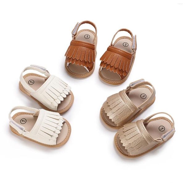 Sandalen Mode Sommer Baby Mädchen Jungen Geborene Säuglingsschuhe Lässige Gummiunterseite rutschfeste atmungsaktive Pre Walker