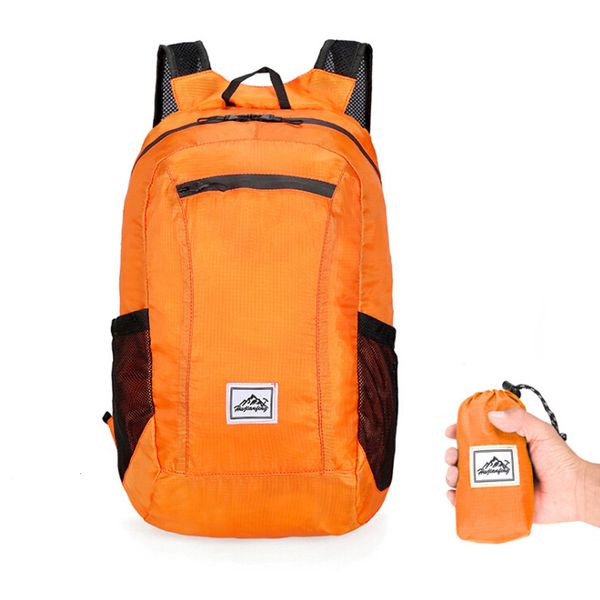 Pacotes de mochila leve portátil dobrável mochila impermeável saco dobrável ultraleve pacote ao ar livre para mulheres homens viagens caminhadas 230830