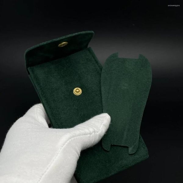 Смотреть коробки 1PCS Top Slapper Green Bag Оригинальная защитная карманная фланелевая мешочка для карманов пакеты для хранения для GMT Box