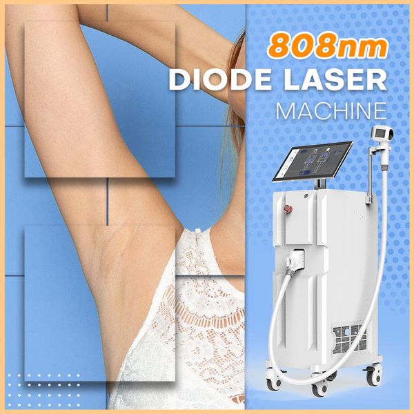2023 l'ultima macchina per la depilazione del laser a diodi 808nm 3 lunghezze d'onda 808nm Riduzione dei capelli 1600w Lazer Ringiovanimento della pelle Attrezzature per la bellezza Approvato CE