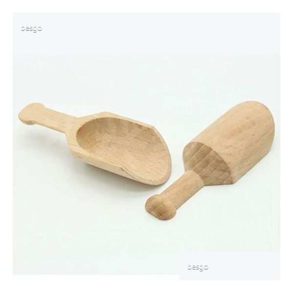 Cucchiai Mini Paletta In Legno Cucchiaino Piccola Pala Per Sale Cucchiaio Da Bagno Palette Per Latte In Polvere Connt In Legno Caffè Tè Zucchero Dbc Drop Consegna A Casa Dh7Vb