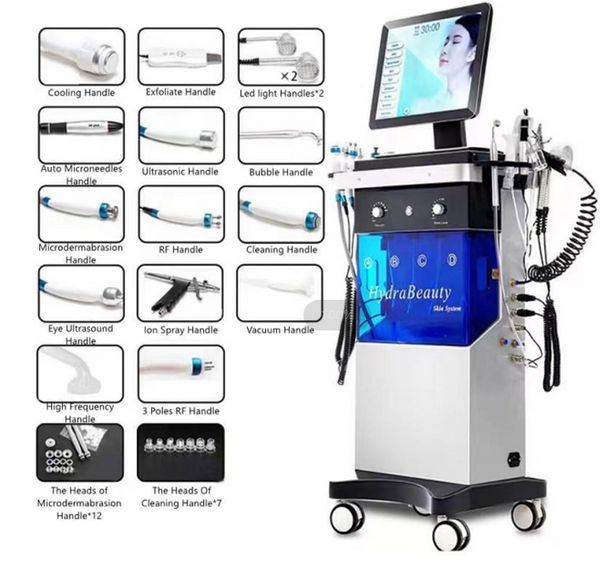 Hydrodermabrasion Spa Salon Hydro Water Dermoabrasione Machine 14 in 1 Macchina per il ringiovanimento della pelle