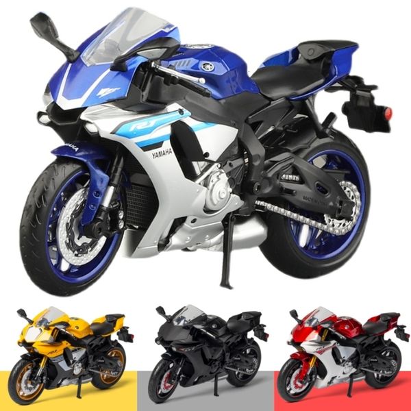 Diecast Model 1 12 YZF R1M Moto giocattolo RMZ City Metal 1 12 Racing Super Sport Collezione in miniatura Regalo per Boy Kid 230829