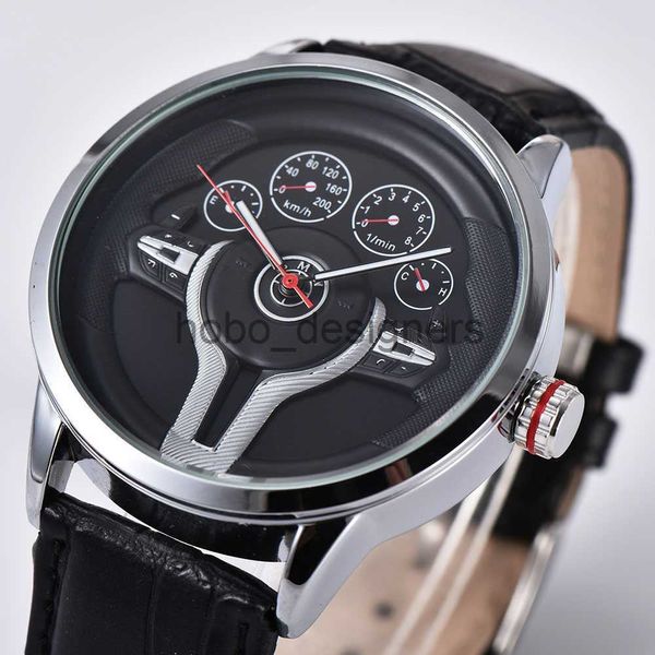 Orologio al quarzo da uomo di moda di precisione classica in stile Natrual creativo Orologio da corsa in 3D con cinturino in acciaio inossidabile gratuito Sport casual x0830