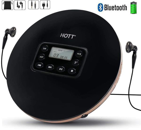 Lettore CD T 711T Walkman personale portatile Bluetooth con protezione ponticello elettronico LED Funzione antiurto 230829