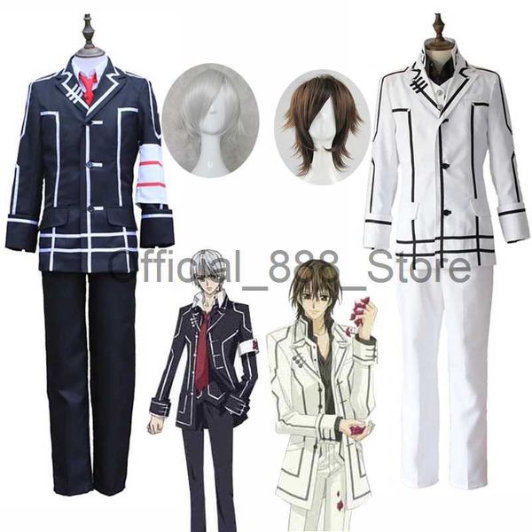 Anime Vampire Knight Clan Kaname Kiryu Null Cosplay Kostüme Jacke Weste Hosen Schuluniform Vollen Satz Für Männer Jungen Kleidung perücken x0830