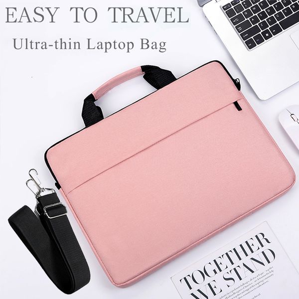 Laptoptaschen Laptoptasche 13,3 14,1 15,6 Zoll Notebook-Hülle Tasche Reise-Tragetasche für MacBook Air Pro wasserdichte tragbare Computer-Handtasche 230830