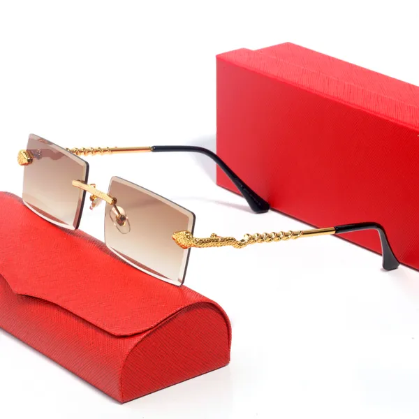 Модные солнцезащитные очки дизайнер для мужчин леопардовые женщины розовые оттенки полированные золотые покрытые прямоугольной градиент рамки Градиент голубые очки UV400 Серебряные серы