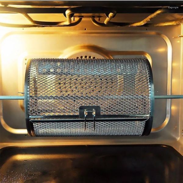 Strumenti di cottura Forno elettrico Accessori generali Friggitrice ad aria da cucina Piastra per dadi Gabbia rotante in acciaio inossidabile