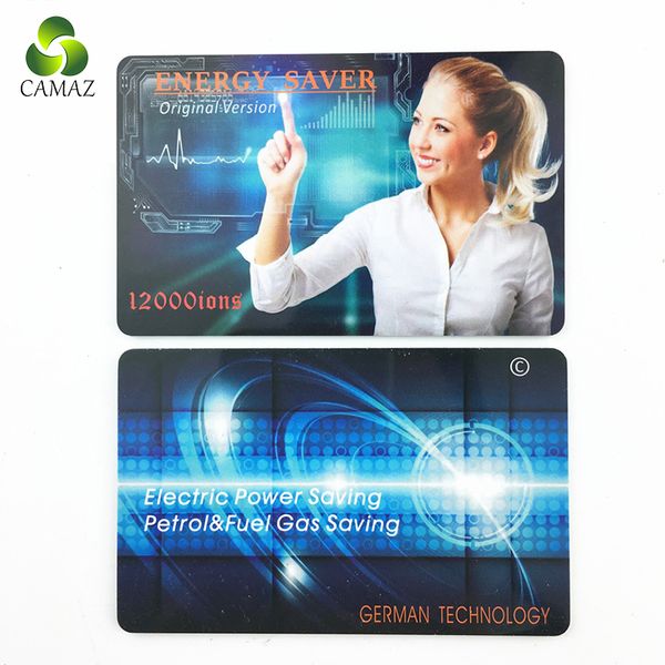 Camaz Saver Power Energy Card Quanten negative Ionen 13000 Stromversorgungsstrahlung Vorbeugung Bio -Energie -Gesundheitskarte Terahertz Elektrische Kraftstoffsparung verhindern