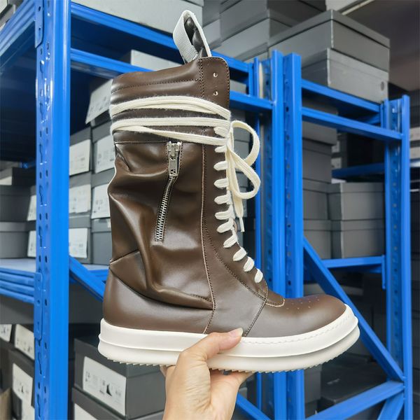 Stivali di marca di lusso in vera pelle di fascia alta di scarpe eleganti Scarpe basse famose di alta qualità con cerniera pieghettata originale da uomo alla moda 230829