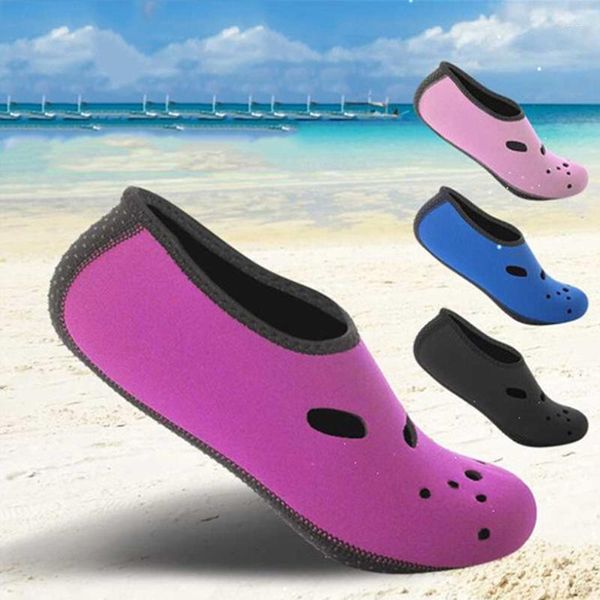 Pantofole Uomo Donna Bambini Sport acquatici Calzini da nuoto da spiaggia Sottili stampe multiple Antiscivolo Fitness Yoga Danza Nuoto Surf Immersioni Scarpe subacquee