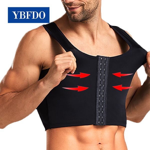 Cintura barriga shaper ybfdo colete de peito masculino suor bandagem apertada roupa interior verão corpo shaper espartilho cinto de suporte 230829