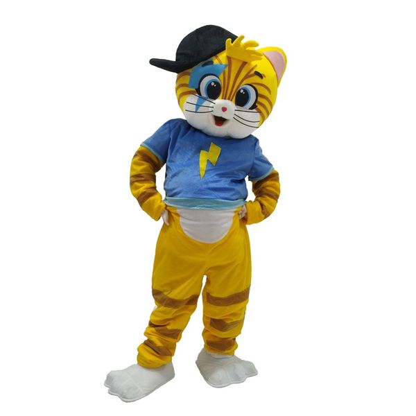 Traje feito sob encomenda da mascote do gato Lampo Cats Mascot Costume para adulto