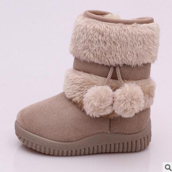 Stiefel Mädchen Schneestiefel Winter Bequeme Dicke Warme Kinderstiefel Lobbing Ball Dicke Kinder Herbst Niedliche Jungenstiefel Prinzessin Schuhe 230830