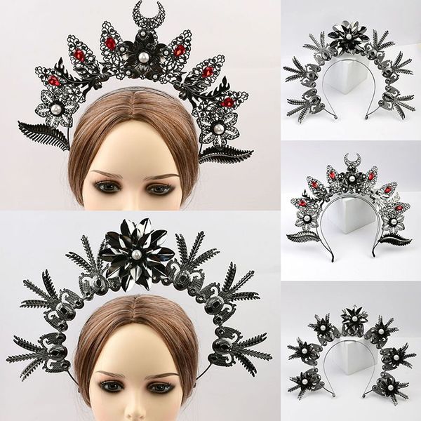 1pc Corona Fascia Halo Accessori per capelli Halo Dea Corona Copricapo per festa di nozze Costume di Halloween Copricapo stella