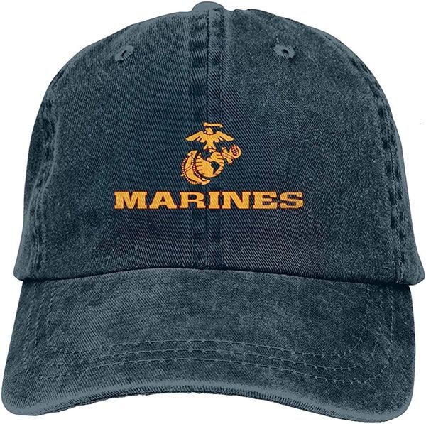 Ball Caps Us Marines Двух Tone Natural Unisex Baseball Dad Cap Class