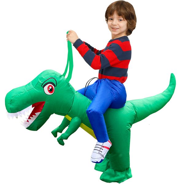 Themenkostüm Kinder Dinosaurier Aufblasbares Kostüm T-Rex Kleid Anzüge Kind Anime Purim Halloween Party Cosplay Kostüme für Jungen Mädchen Overall 230830