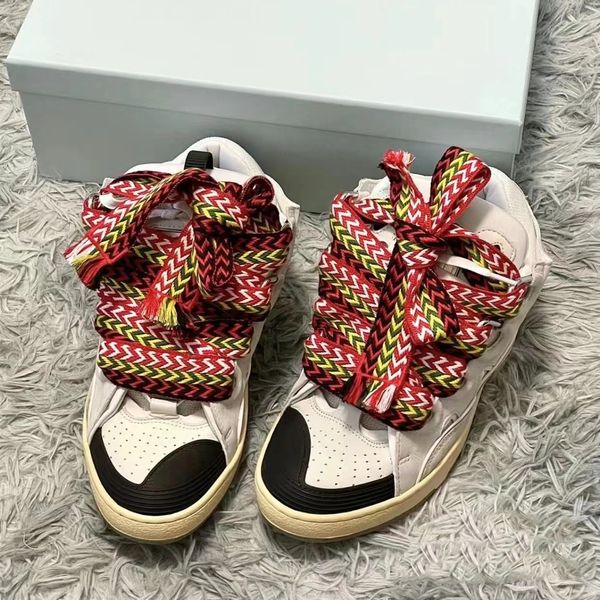 Designer Lavina Mesh Freizeitschuhe Damen Herren Außergewöhnliche Laufschuhe Mode Luxus Kalbsleder Schnür-geprägte Sneakers Turnschuhe mit Nappa-Gummisohle