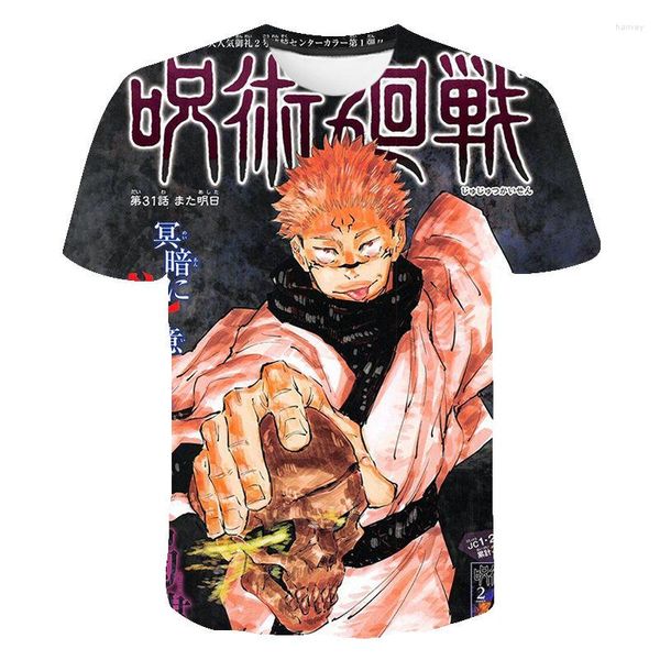 T-shirt da uomo estate manica corta Jujutsu Kaisen3D stampato casual ragazzo ragazza bambini moda streetwear cool uomo donna bambini top