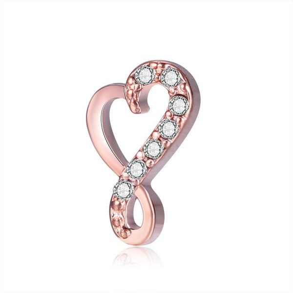 Andere 10 Stück Roségold Infinity Love individuelle schwebende Charms für Glasmedaillon, Uhr, Halskette, Armband