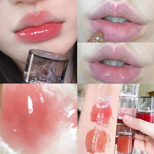 Lipgloss, koreanischer Eisberg-Lippenstift, Mini, mehrfarbig, natürlich, feuchtigkeitsspendend, Honiggelee, matte Glasur, Damen-Make-up, Schönheit