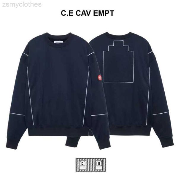 Moletons masculinos Moletons de boa qualidade Patchwork Cavempt C.E Moda Moletons Homens Oversized Cav Empt Mulheres Crewneck Hoodie Mens Roupas