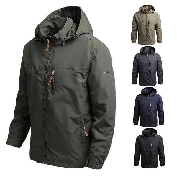 Mens Jaquetas Homens Blusão Campo Militar Outerwear Tático À Prova D 'Água Piloto Casaco Com Capuz Caça Roupas Do Exército 230830