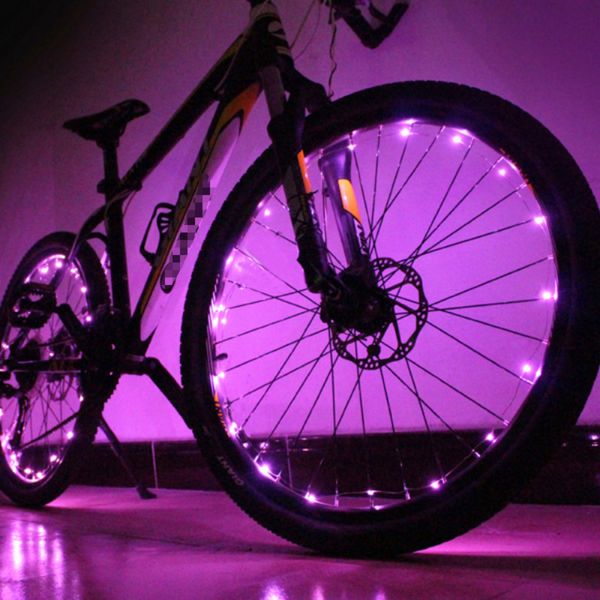 Luzes de bicicleta roda de bicicleta quadro de montanha decoração falou noite equitação 230830