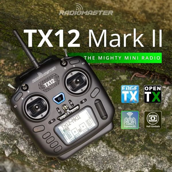 Outros brinquedos RadioMaster TX12 MK II ELRS CC2500 EdgeTX OpenTX 16CH Transmissor de controle de rádio compatível com vários módulos FPV Racing Drone 230829