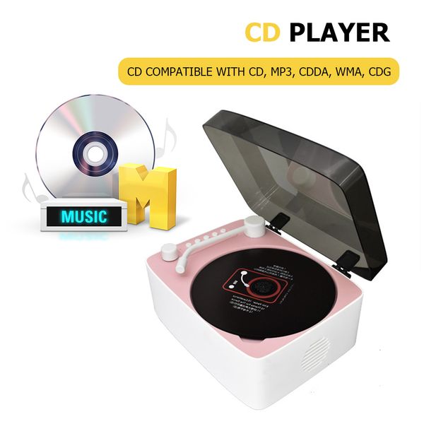 Leitor de cd música 5v 2a cd embutido ser áudio portátil alimentado por bateria dvd bluetoothcompatível com controle remoto 230829