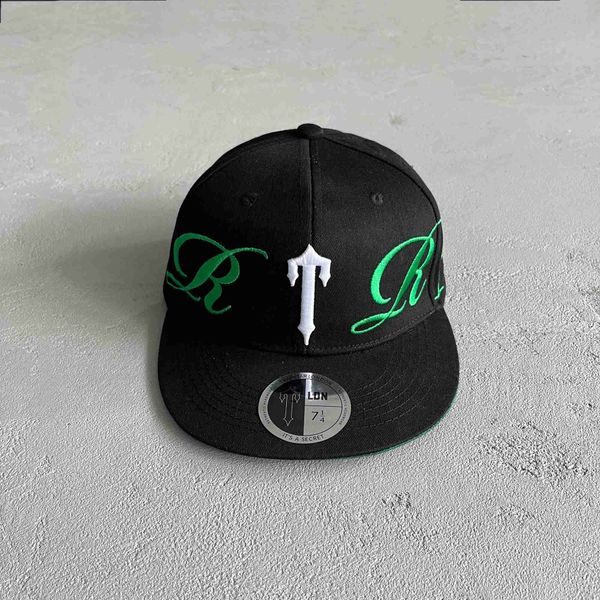 Nuovo cappello Trapstar nel Regno Unito Negozio stile hip hop Cappello dal look piccolo Trapano ricamato verde