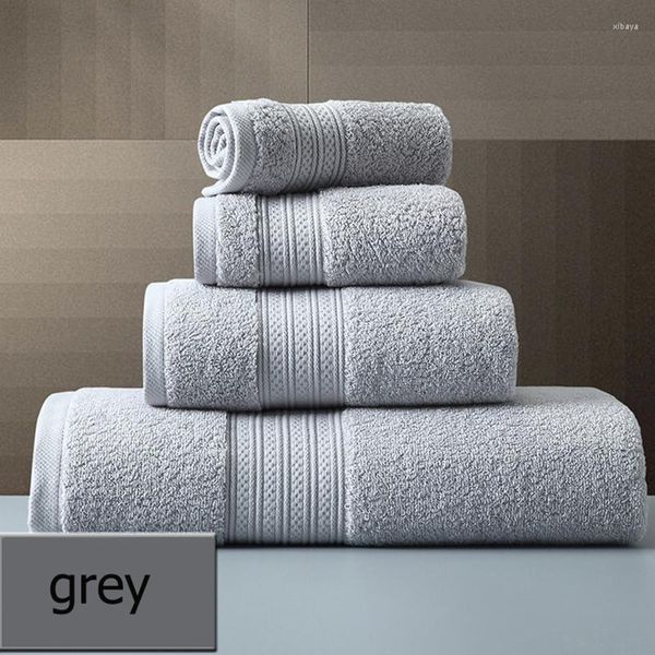 Terno de algodão de toalha para adultos é adequado para banheiros de viagem e academias de praia para engrossar toalhas de banho macias