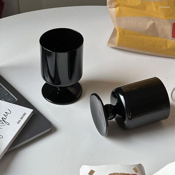 Bicchieri da vino Tazza da caffè nera corta Personalità creativa Bicchiere Acqua Latte per uso domestico Bevanda birra Ornamenti