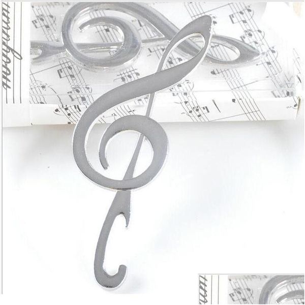 Öffner Dhs Unique Wedding Favours Symphony Chrome Music Note Flaschenöffner Geschenk Drop Lieferung Hausgarten Küche Esszimmer Bar Otmu1