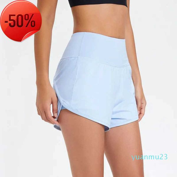 lulu Shorts Yoga-Outfit-Sets Damen Sport Hotty Hot Casual Fitness Yoga Leggings Lady Girl Workout Gym Unterwäsche Laufen mit Reißverschlusstasche auf der Rückseitekh