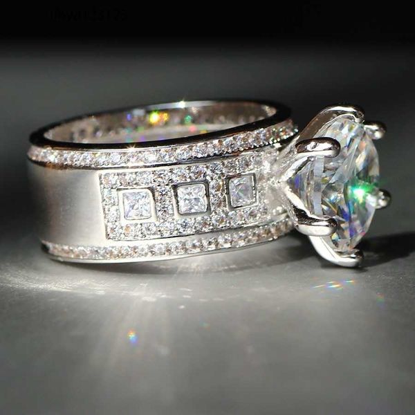 Luxuoso 925 prata esterlina pedras preciosas naturais safira branca pedra de aniversário de casamento noiva flor elipse anel de gota joalheiro346z