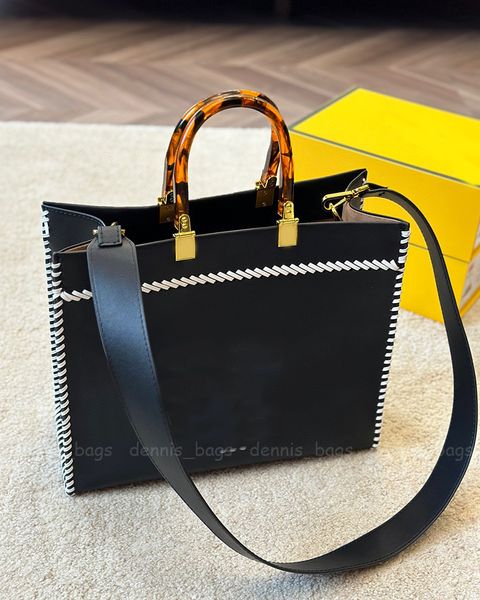 Borse tote da donna Medie Sunshine Tortora Grigio Nero Designer Borsa per libri di grande capacità Shopping Articolo per le vacanze Tote Laides di lusso