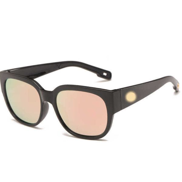24ss esporte designer custo óculos de sol grande quadro de madeira grão óculos duas cores polarizador filme praia óculos moda wwat