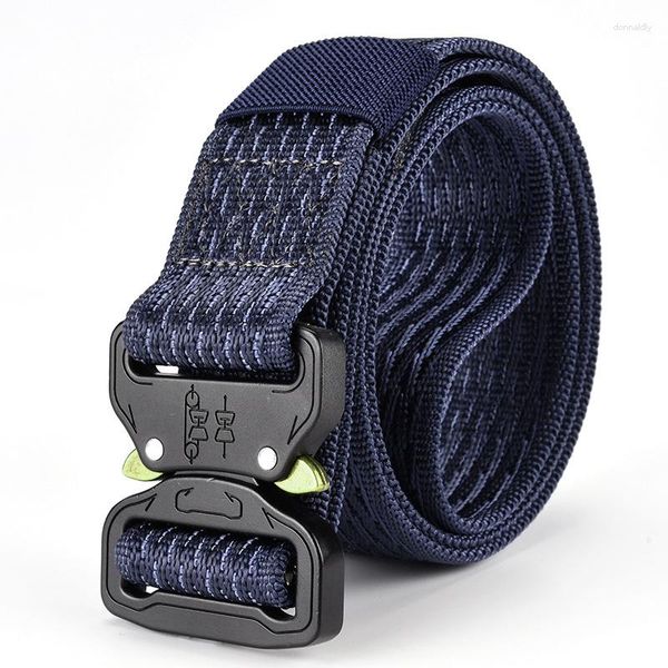 Cinture 3,7 cm di larghezza Stile Design di lusso Uomo Nylon tattico Respira liberamente Cintura sportiva in tela per sport all'aria aperta Cintura da combattimento