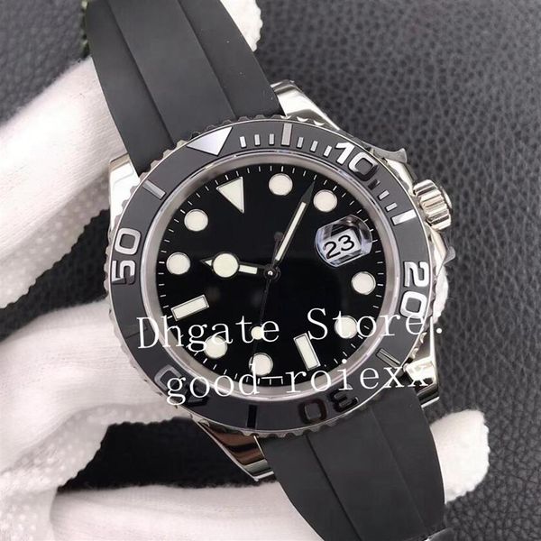 42 -миллиметровые часы Ceramic Bezel Mens Automatic Cal 3235 Перемещение Смотрит Мужчина Желтое золото против резинового света ETA VSF DIVE 904L Сталь 72 HO276L