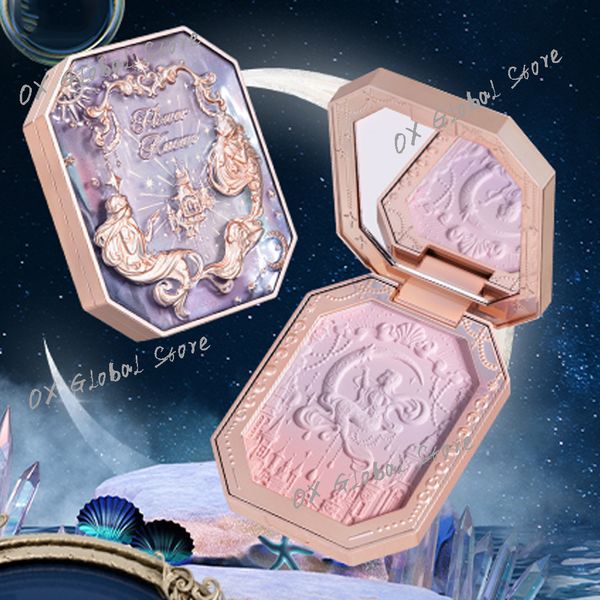 Body Glitter Flower Know Unicorn Embossed Makeup Pressed Powder Invisible Pore FinePowder Moisturizing Waterproof Oil Control 230830